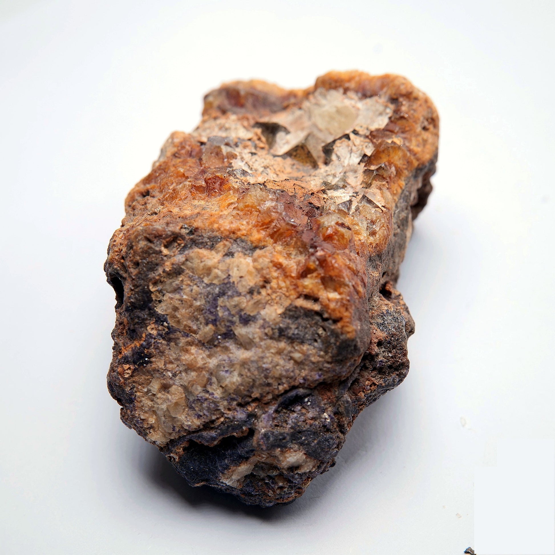 Calcite Crystal Cluster on Ironstone Matrix - 188g - Luna Panther