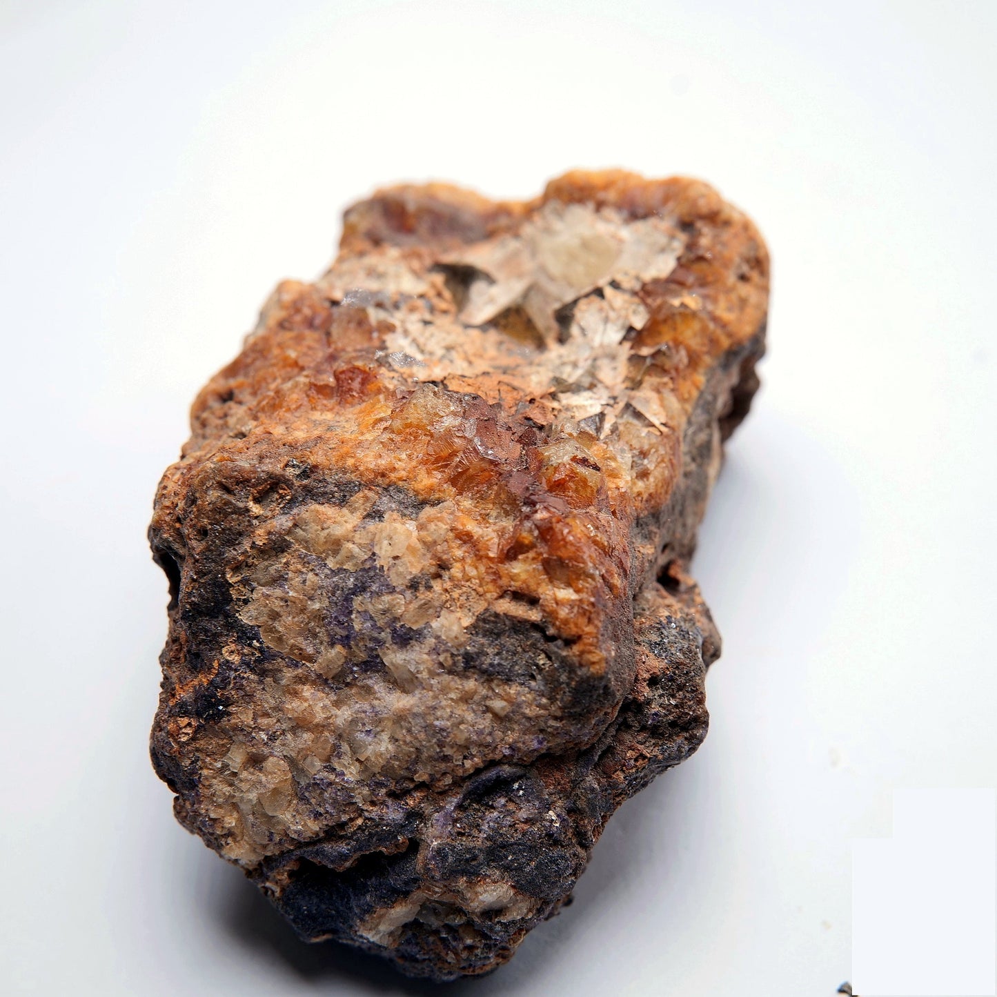 Calcite Crystal Cluster on Ironstone Matrix - 188g - Luna Panther