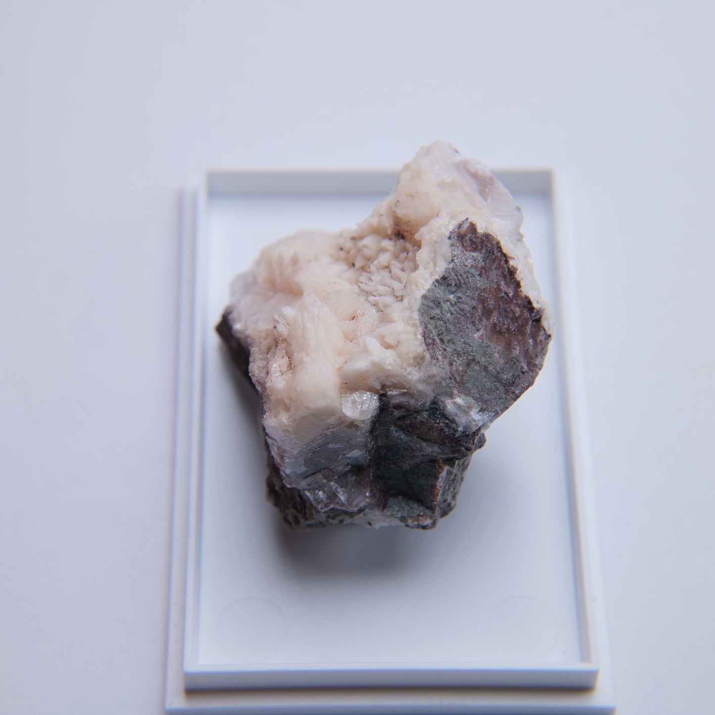 Calcite from Moons Hill Quarry, Stoke St Michael, UK - 26.6g — minerals, image 5 of 6.