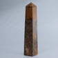 Calligraphy Jasper Crystal Tower 111g - Luna Panther