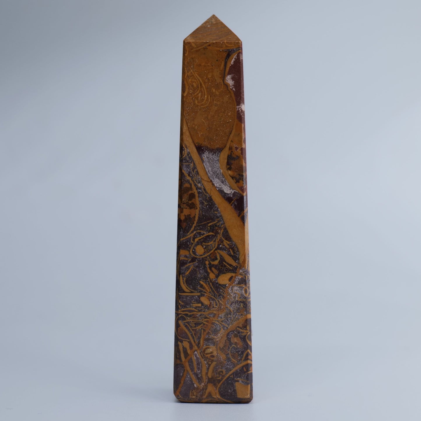 Calligraphy Jasper Crystal Tower 111g - Luna Panther