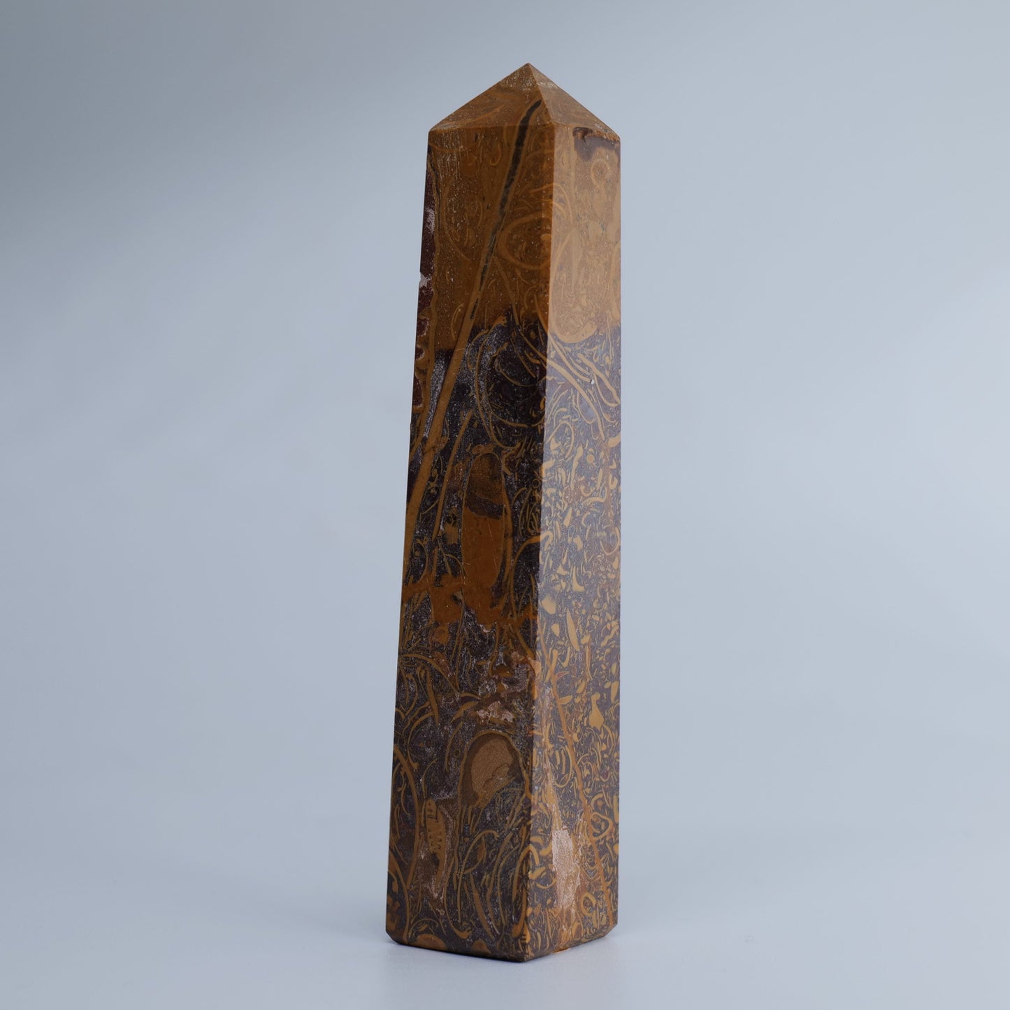 Calligraphy Jasper Crystal Tower 111g - Luna Panther