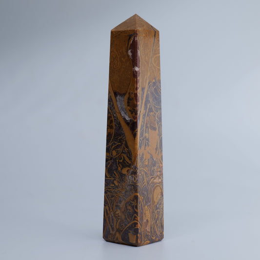 Calligraphy Jasper Crystal Tower 111g - Luna Panther