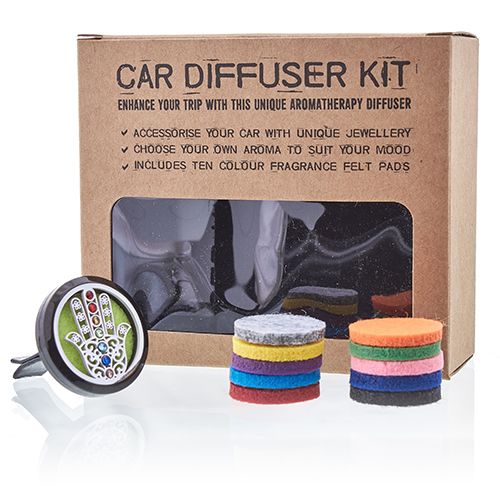 Car Diffuser Kit - Hamsa - 30mm - Luna Panther