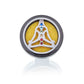 Car Diffuser Kit - Pewter Yoga Chakra - 30mm - Luna Panther