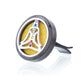 Car Diffuser Kit - Pewter Yoga Chakra - 30mm - Luna Panther