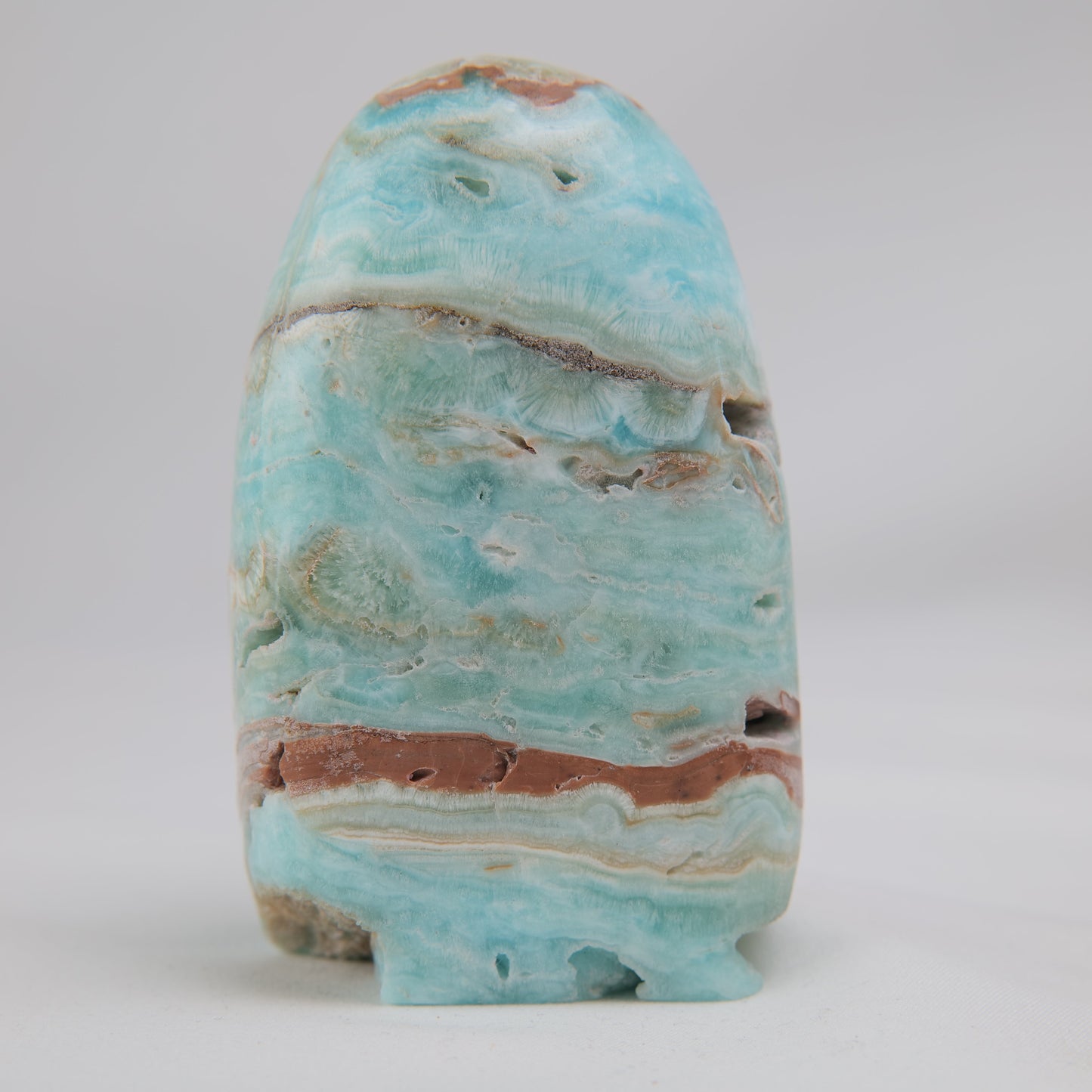 Caribbean Calcite Freeform — 350 g (90 mm) - Luna Panther