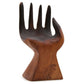 Carved Hand with Molten Glass Bowl - Luna Panther