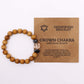 Cedarwood Crown Chakra Bangle with Clear Quartz - Luna Panther
