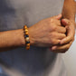 Cedarwood Solar Plexus Chakra Bangle with Citrine - Luna Panther