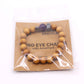 Cedarwood Third Eye Chakra Bangle with Amethyst - Luna Panther