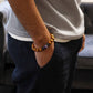 Cedarwood Third Eye Chakra Bangle with Amethyst - Luna Panther