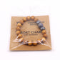 Cedarwood Throat Chakra Bangle with Sodalite - Luna Panther