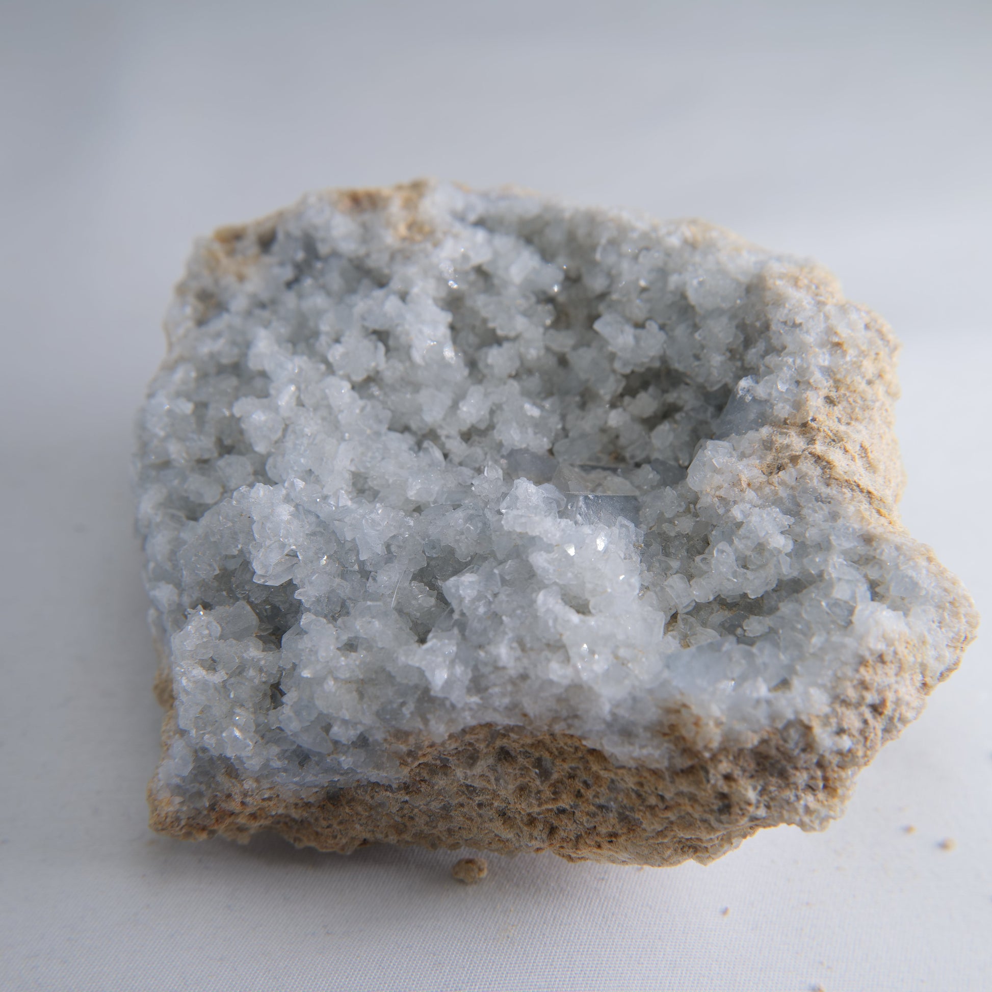 Celestite Geode Cluster Madagascar 728g - Luna Panther