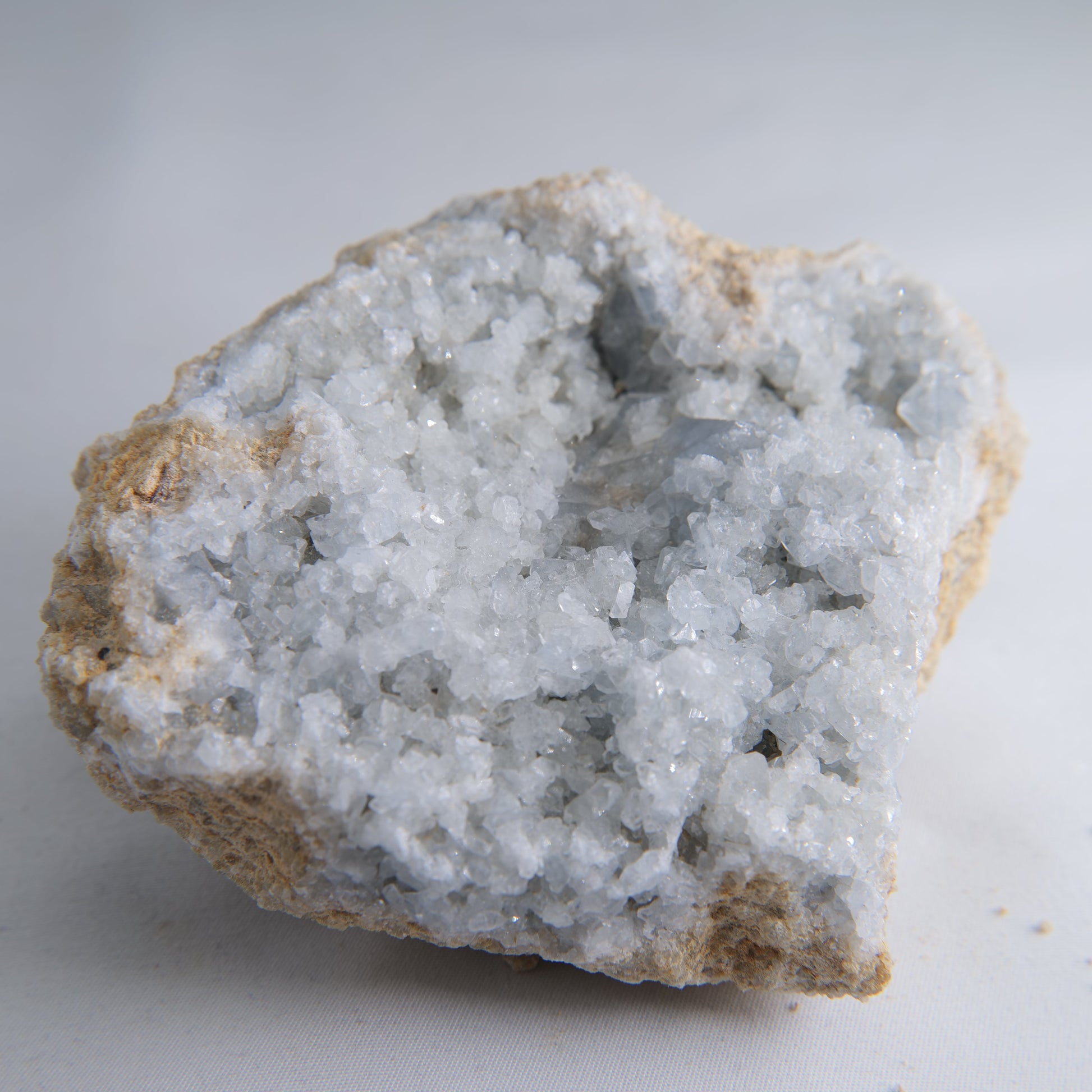 Celestite Geode Cluster Madagascar 728g - Luna Panther