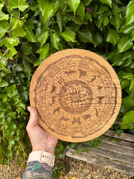 Polished Celtic Animal Zodiac Calendar featuring natural patterning and unique variations - Luna Panther