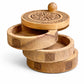 Celtic Carved 3 Tier Revolving Box — craft storage boxes & cases, image 4 of 5.