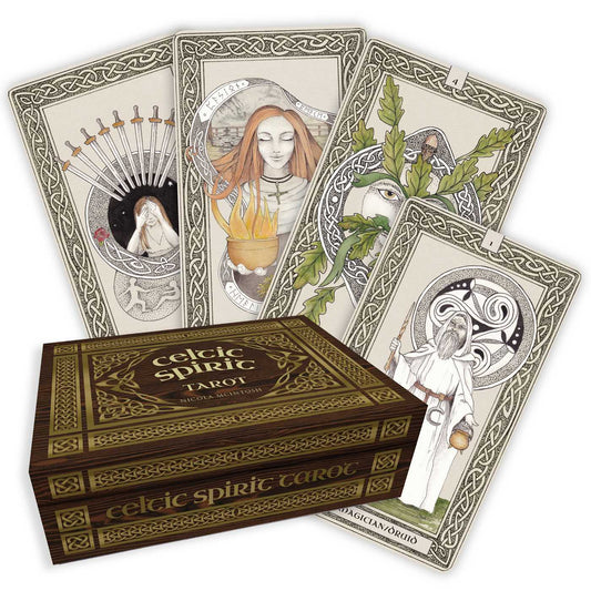 Celtic Spirit Tarot by Nicola McIntosh: Flashcards; 128 pages / English - Luna Panther