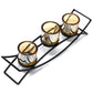 Centrepiece Iron Votive Candle Holder - 3 Cup Silhouette - Luna Panther