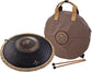 MEINL Sonic Energy Octave Steel Tongue Drum 16" - D Kurd/9 Notes/440 Hz - Lasered Floral Desig detail view 18 at Luna Panther