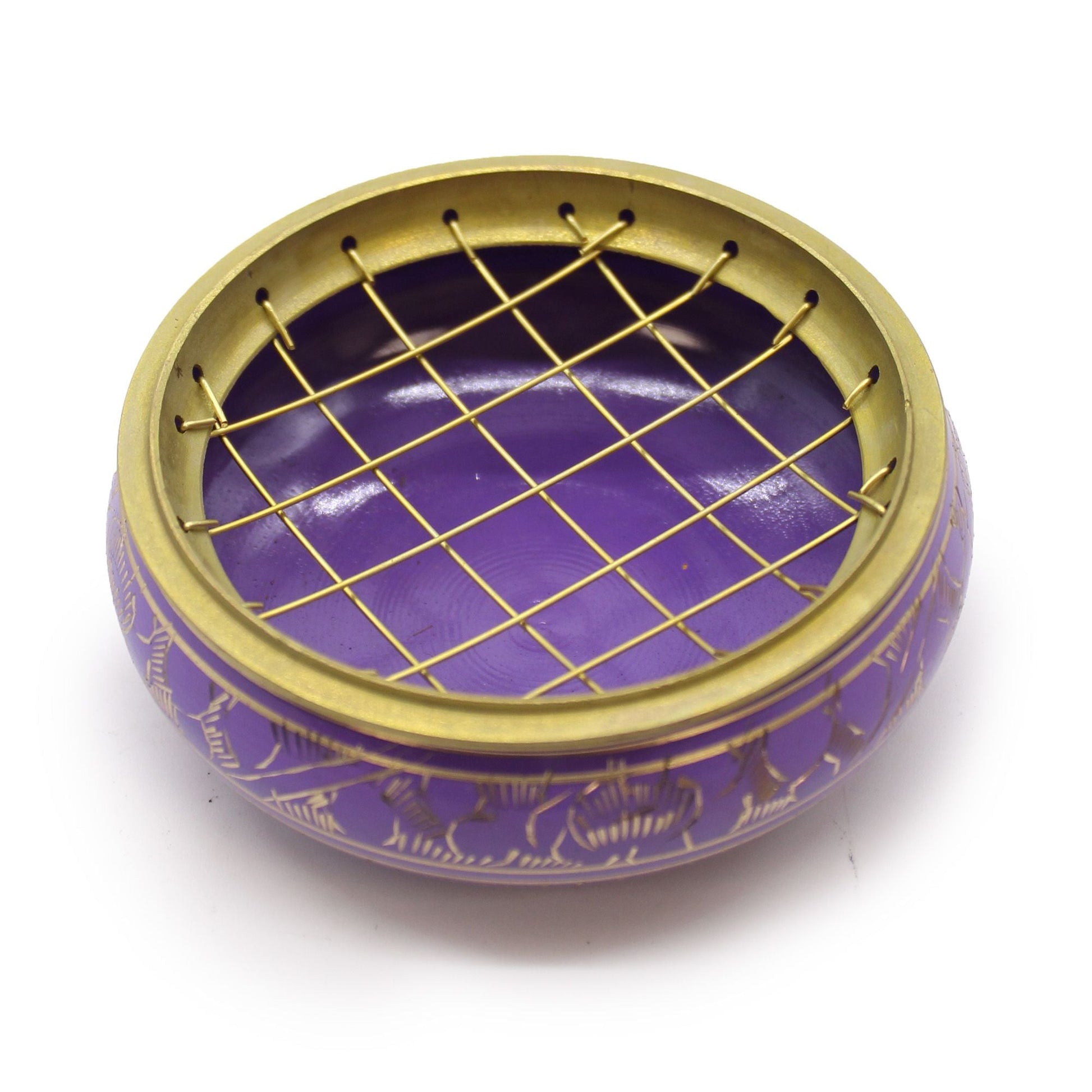 Chakra Charcoal Incense Jar - Crown - Luna Panther