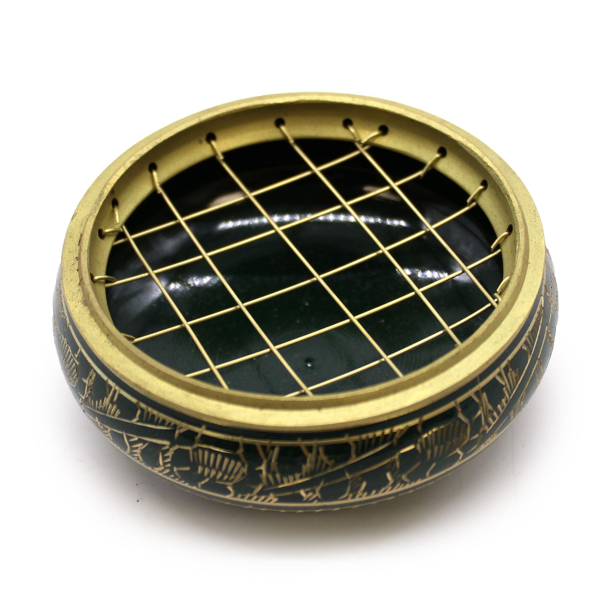Chakra Charcoal Incense Jar - Heart - Luna Panther