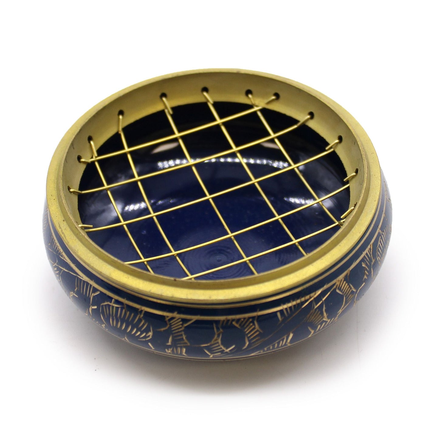Chakra Charcoal Incense Jar - Throat - Luna Panther
