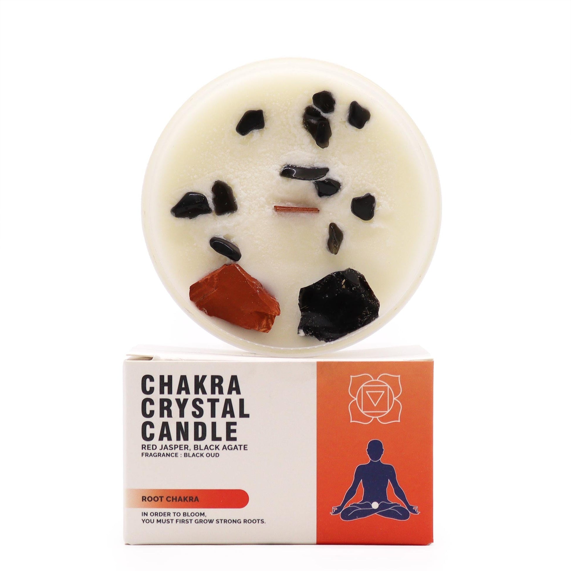 Chakra Crystal Candles - Root Chakra - Luna Panther