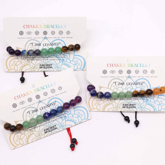 Chakra String Bracelet - 21 Stones - Luna Panther