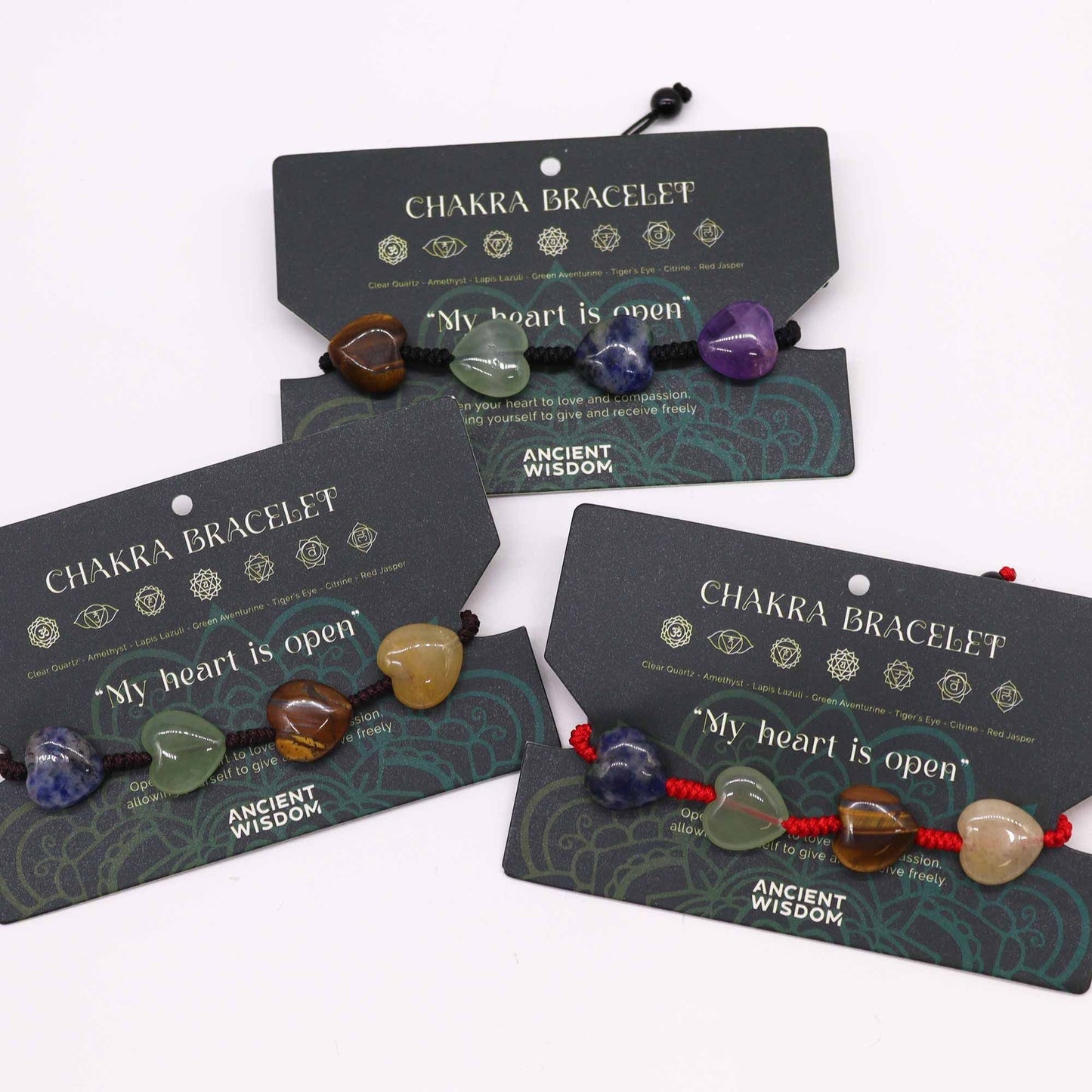 Chakra String Bracelet - Hearts - Luna Panther