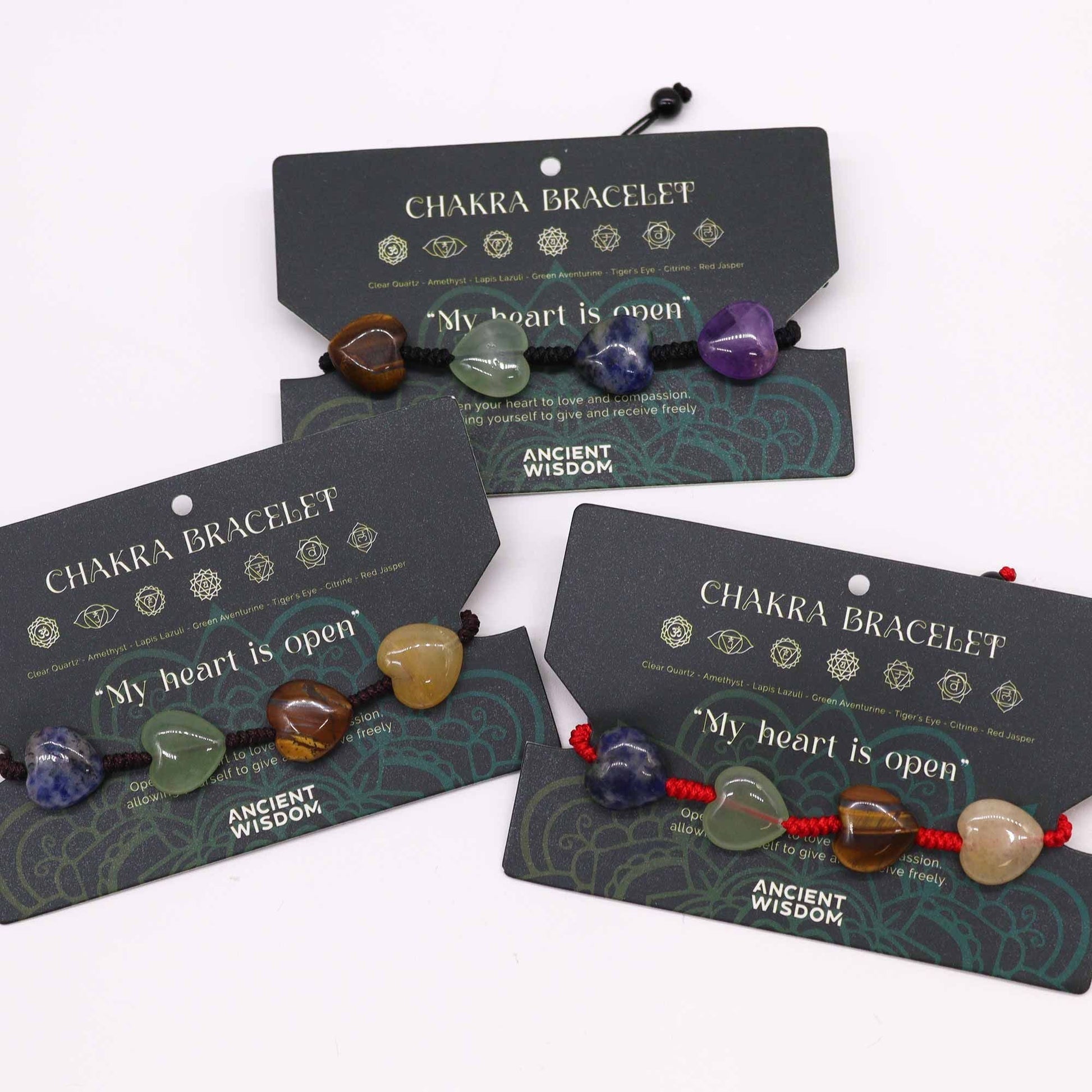 Chakra String Bracelet - Hearts - Luna Panther