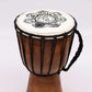 Chakra Wide Top Djembe Drum - 30cm High detail view 4 at Luna Panther