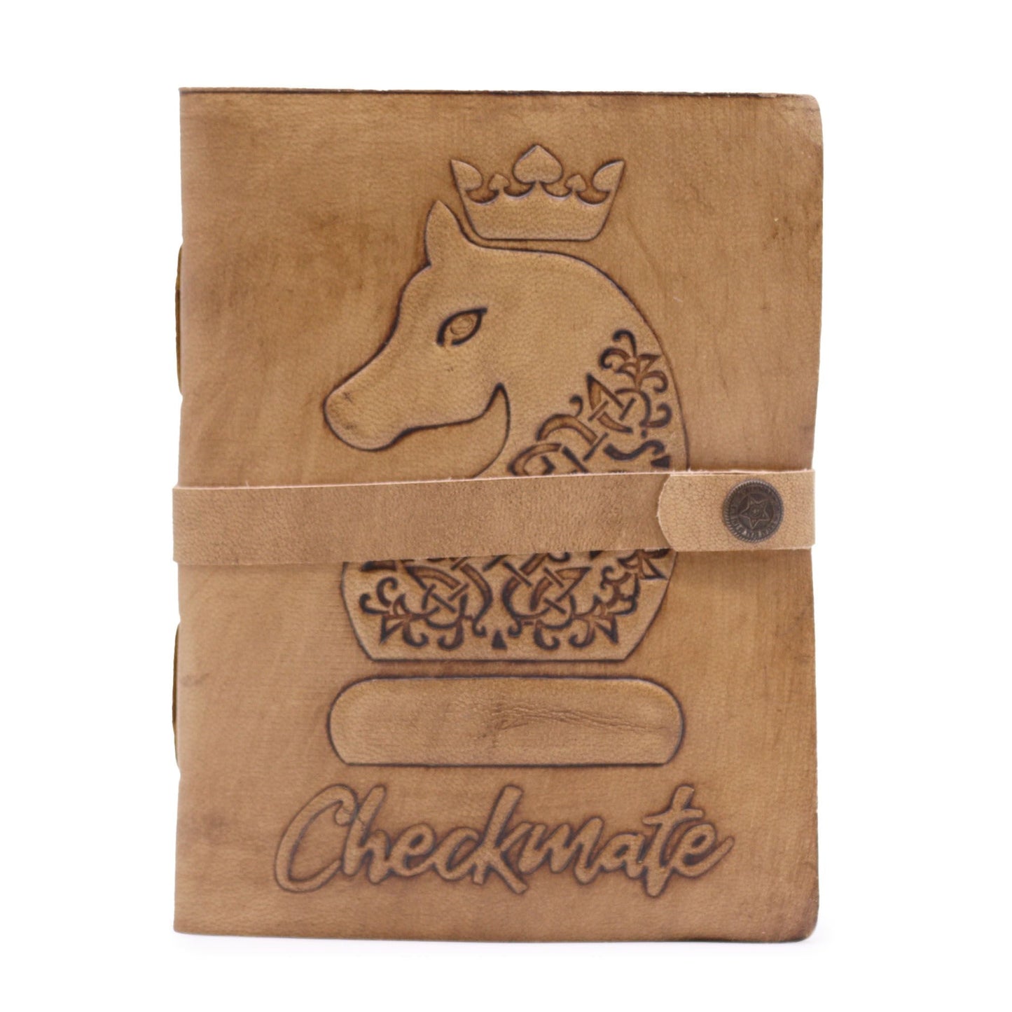 Checkmate Book - Light Tan - 200 pages deckle - edged - 20x15cm - Luna Panther