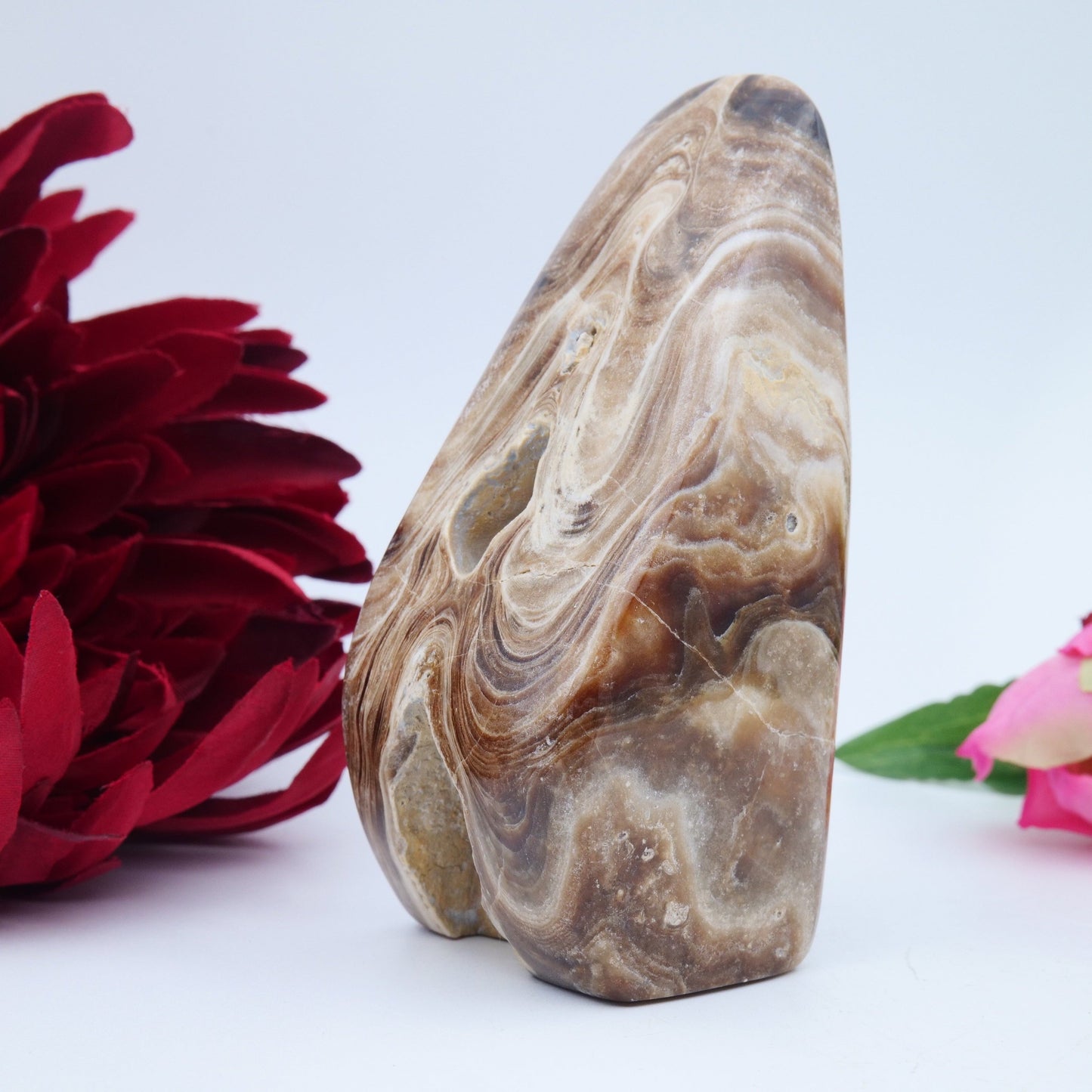 Chocolate Calcite Freeform — 328 g (105 mm) - Luna Panther