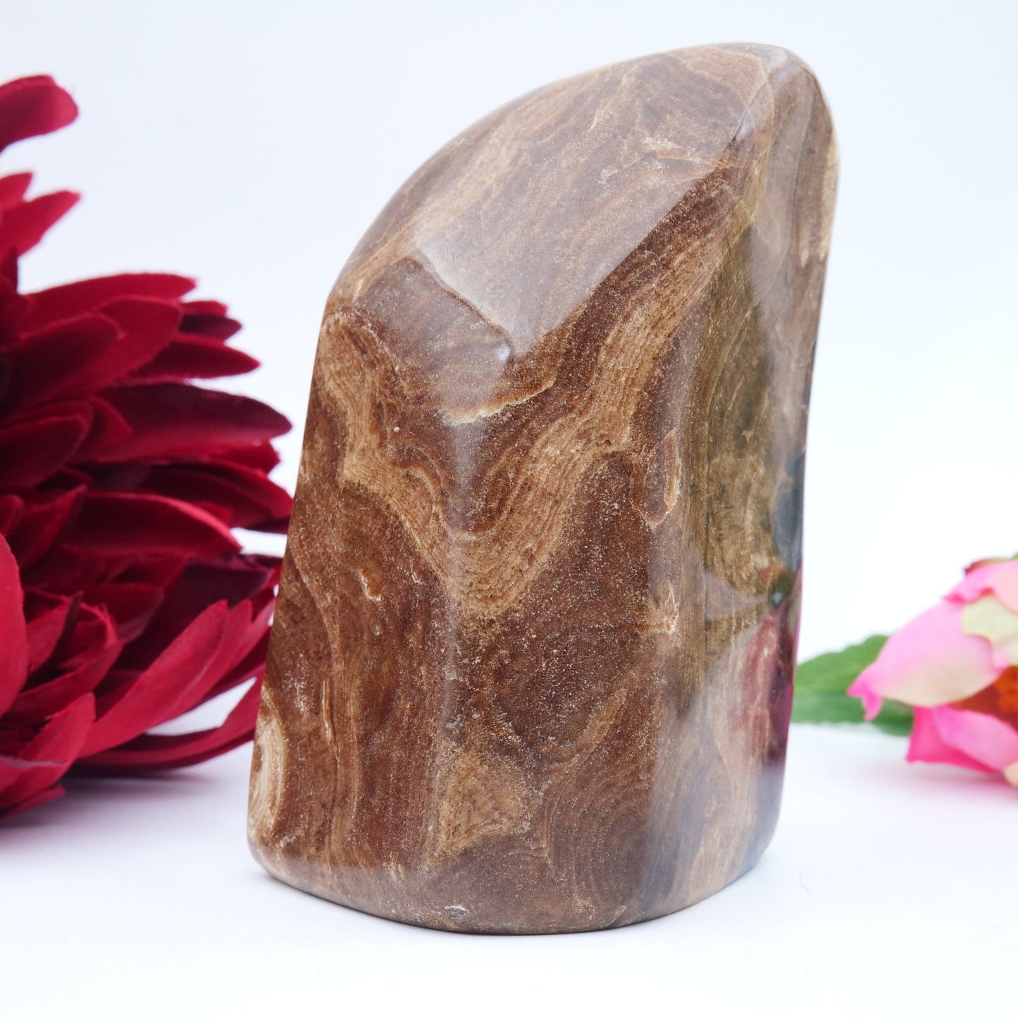 Chocolate Calcite Freeform — 508 g (103 mm) - Luna Panther