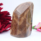 Chocolate Calcite Freeform — 508 g (103 mm) - Luna Panther