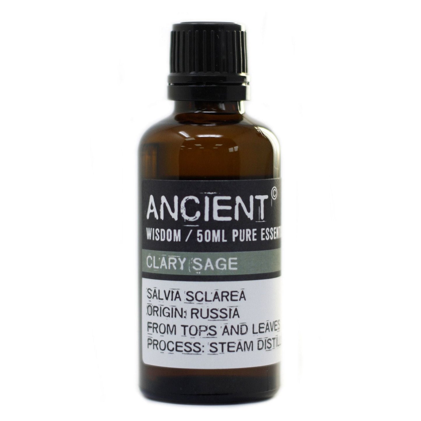 Polished Clary Sage 50ml featuring natural patterning and unique variations - Luna Panther
