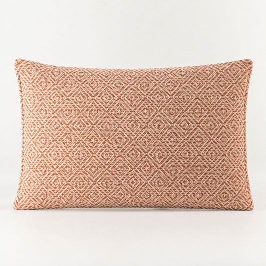 Classic Cushion Cover – Burgundy Squares- 30 × 50 cm – Lumber Style - Luna Panther