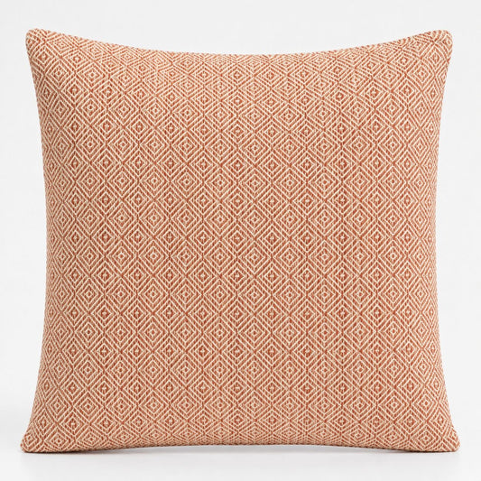 Classic Cushion Cover – Burgundy Squares – 60 × 60 cm – Jumbo Style - Luna Panther alternate view