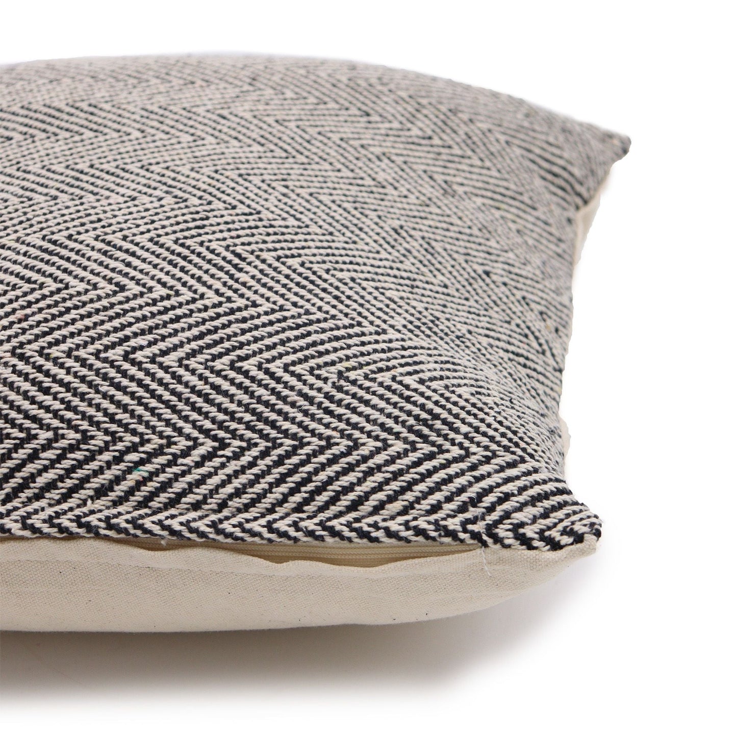 Classic Cushion Cover - Herringbone Fine Grey - 40x40cm - Luna Panther