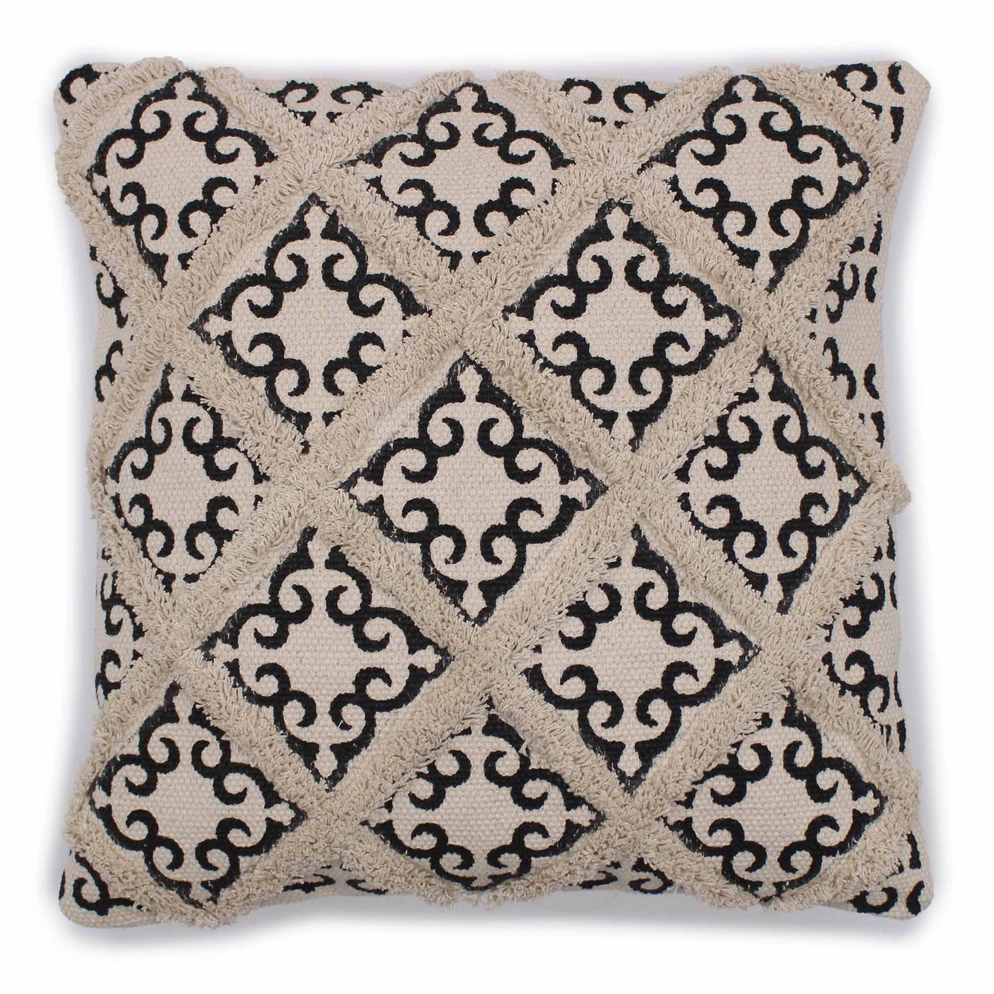 Classic Cushion Cover - Lux Criss - Cross & Print - 45x45cm - Luna Panther