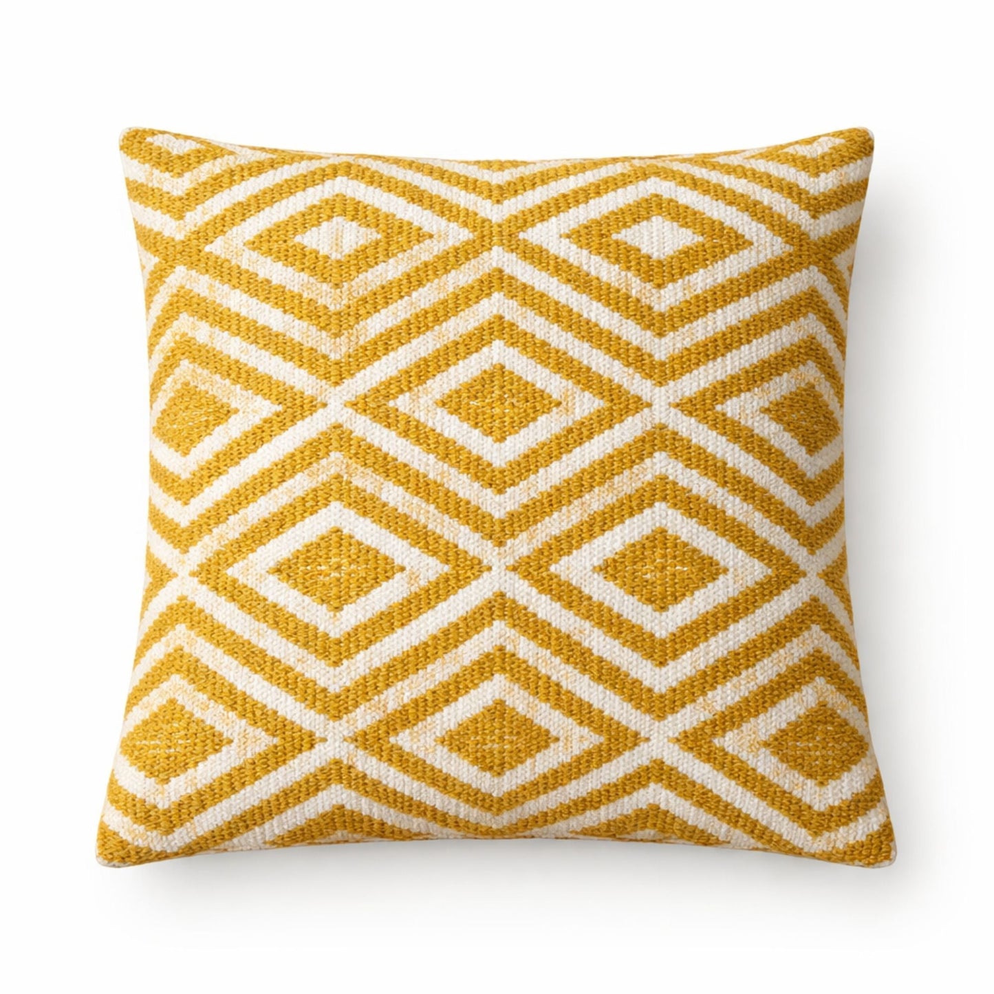 Classic Cushion Cover - Mustard Diamonds - 45x45cm - Luna Panther