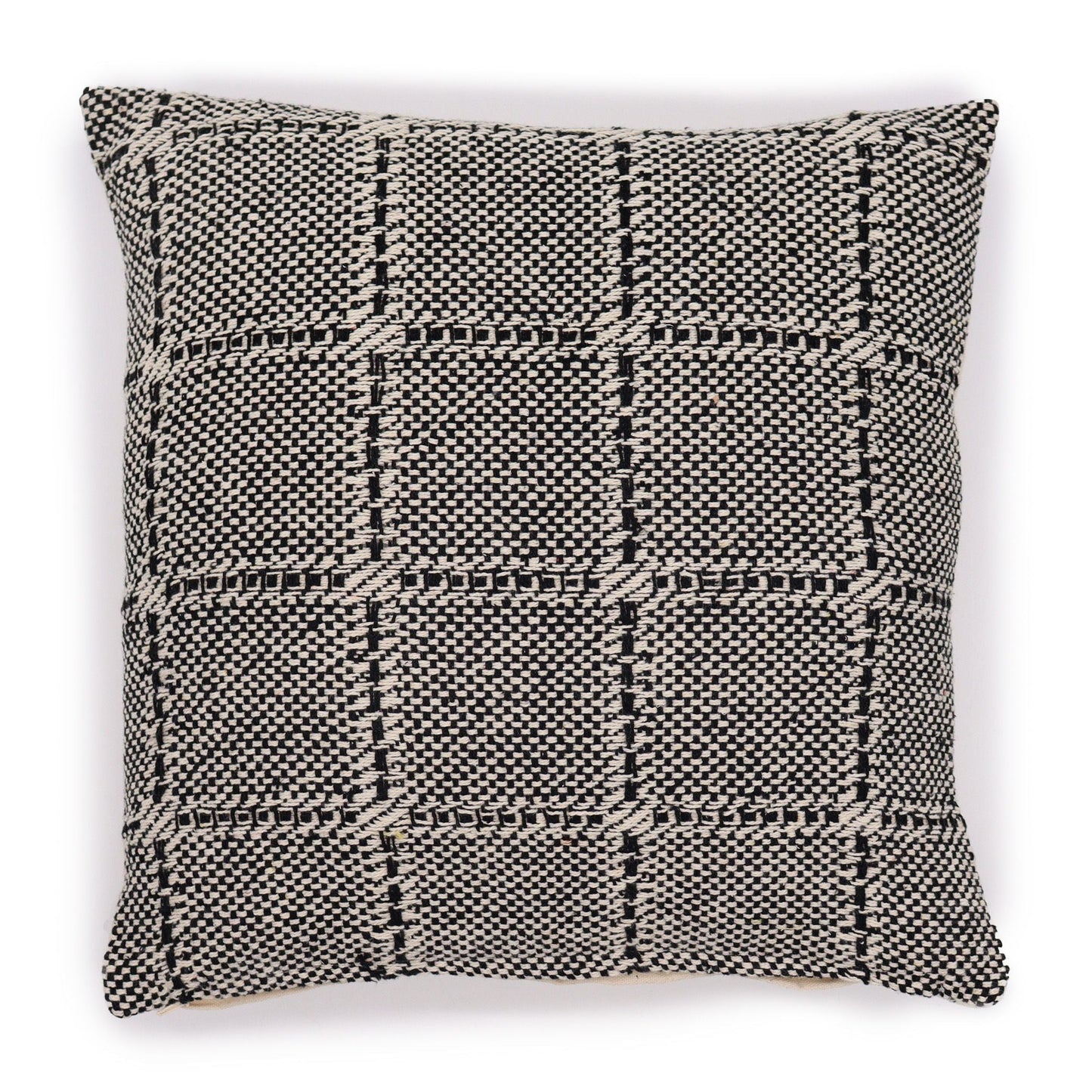 Classic Cushion Cover - Squares Grey - 40x40cm - Luna Panther