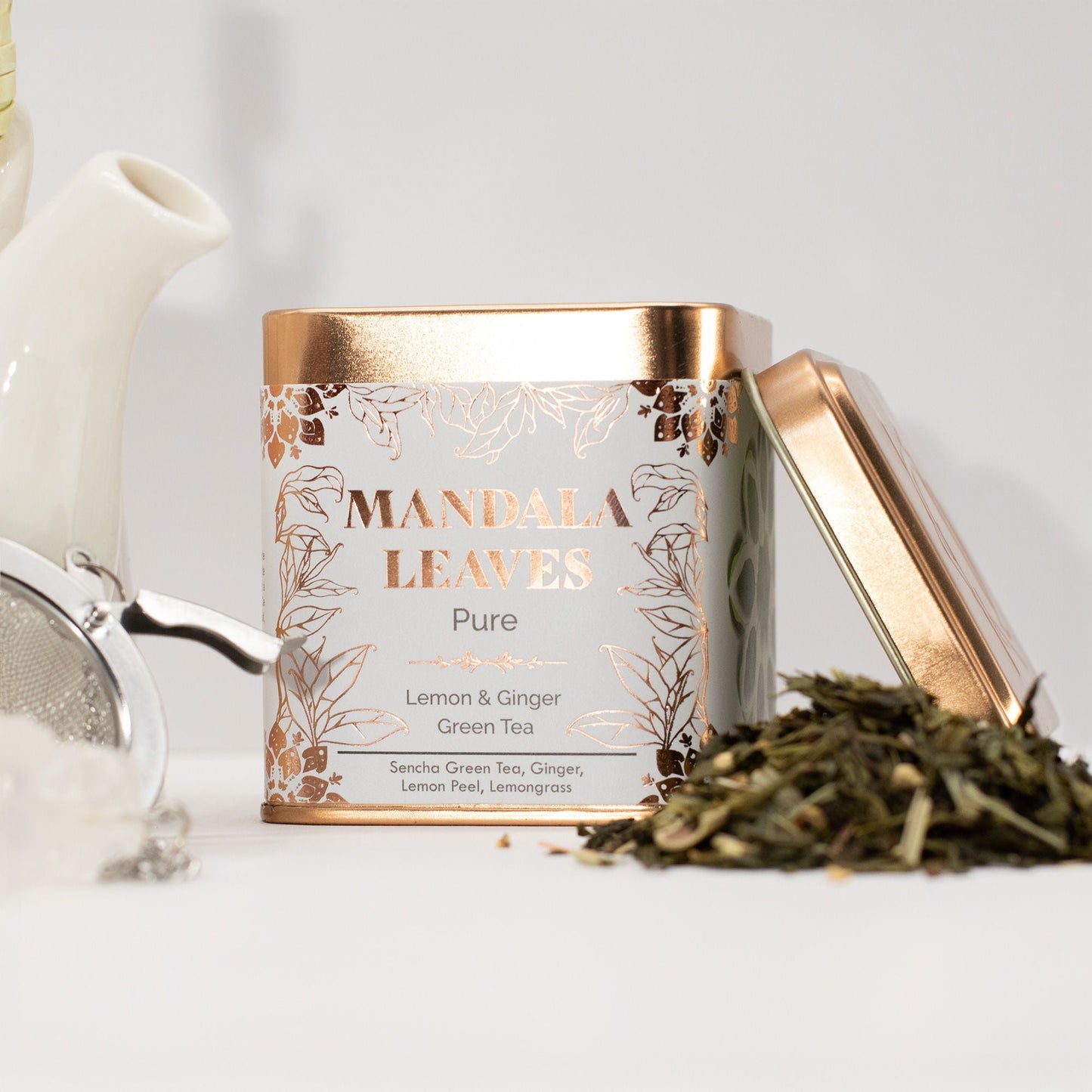 Classic Green Tea with Lemon and Ginger - 50g - Luna Panther
