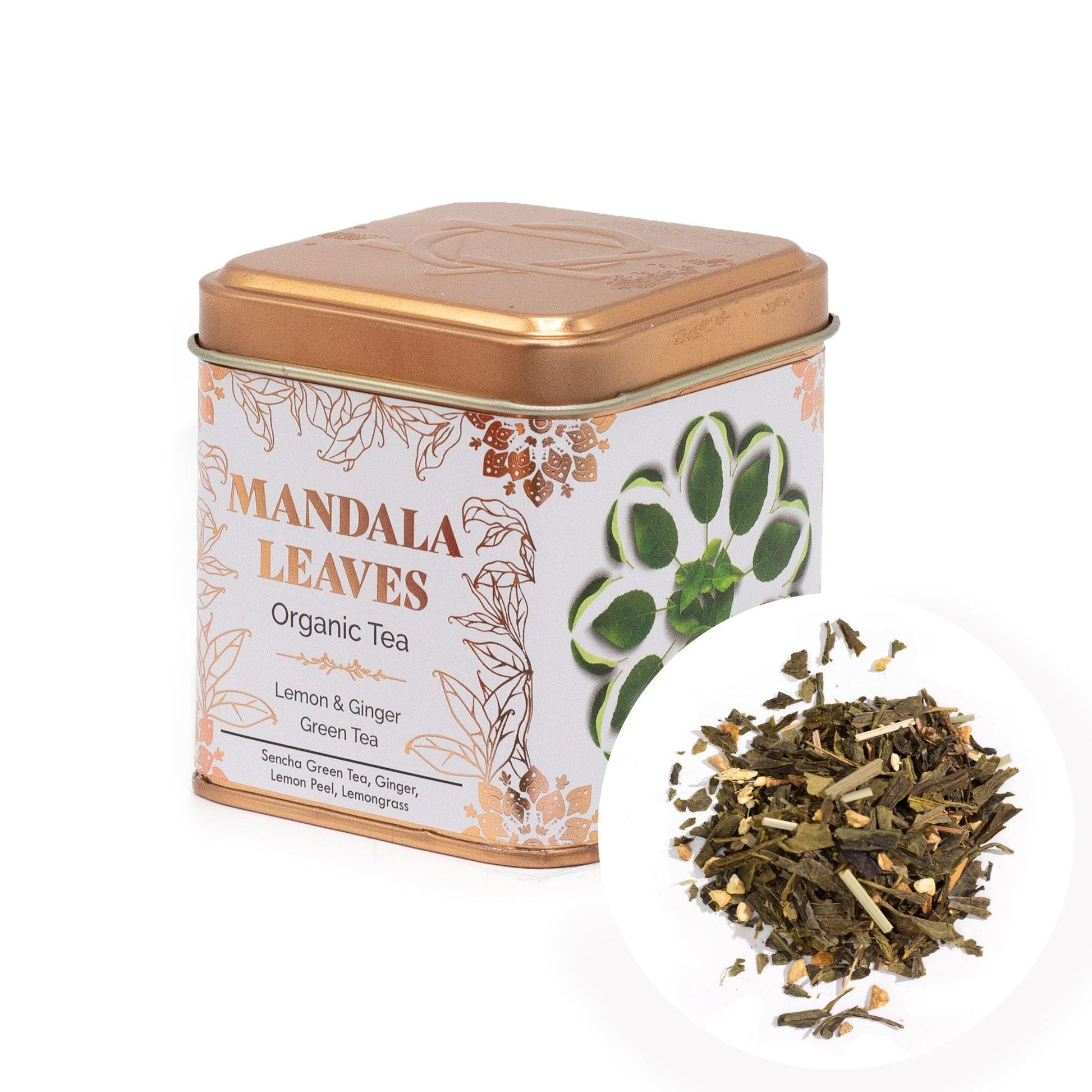 Classic Green Tea with Lemon and Ginger - 50g - Luna Panther