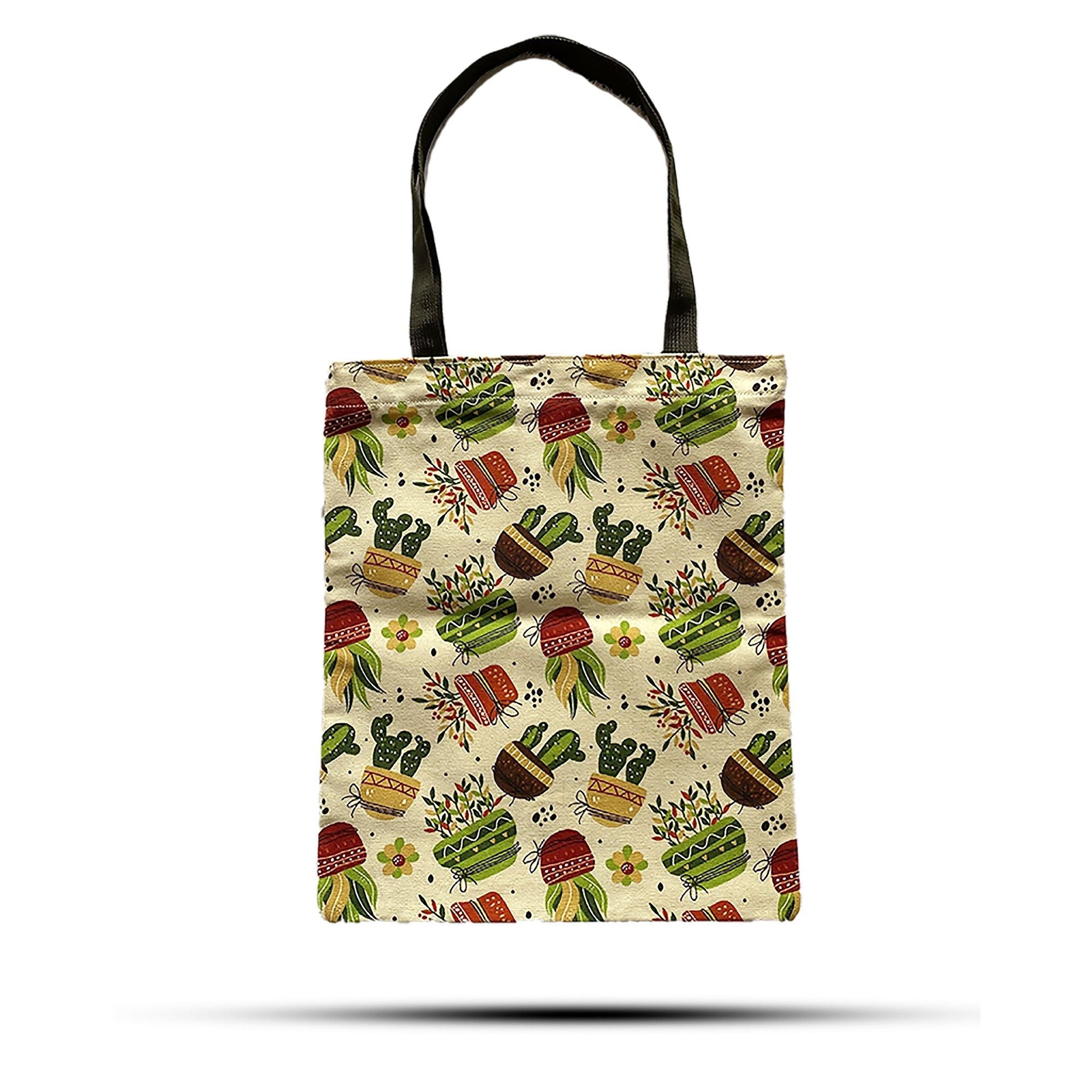 Polished Classic Tote Zipper Bag (Caktus Motiff) 40x34cm featuring natural patterning and unique variations - Luna Panther
