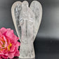 Polished Clear Quartz Angel 160mm 628 grams featuring clear transparency and light-catching facets - Luna Panther