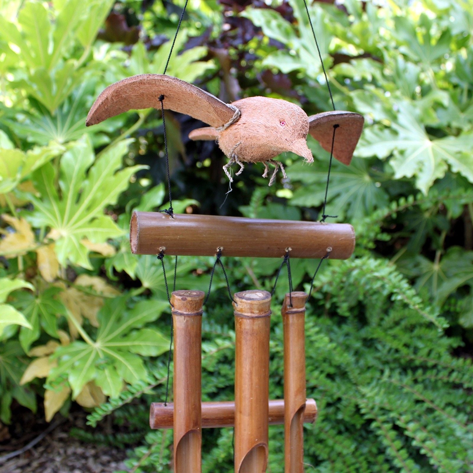 Coconut Blackbird Wind Chimes - Luna Panther