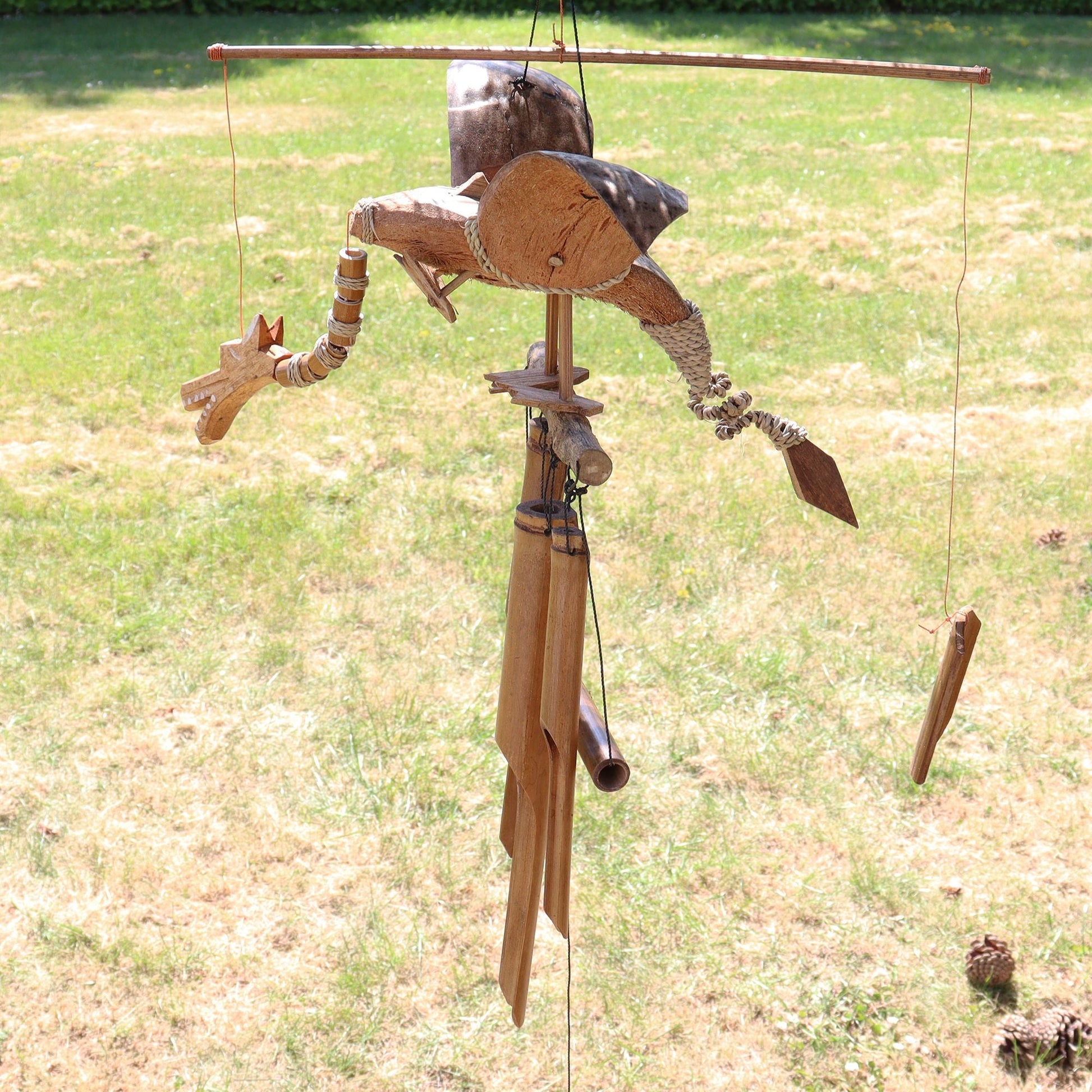 Coconut Dragon Wind Chimes - Luna Panther