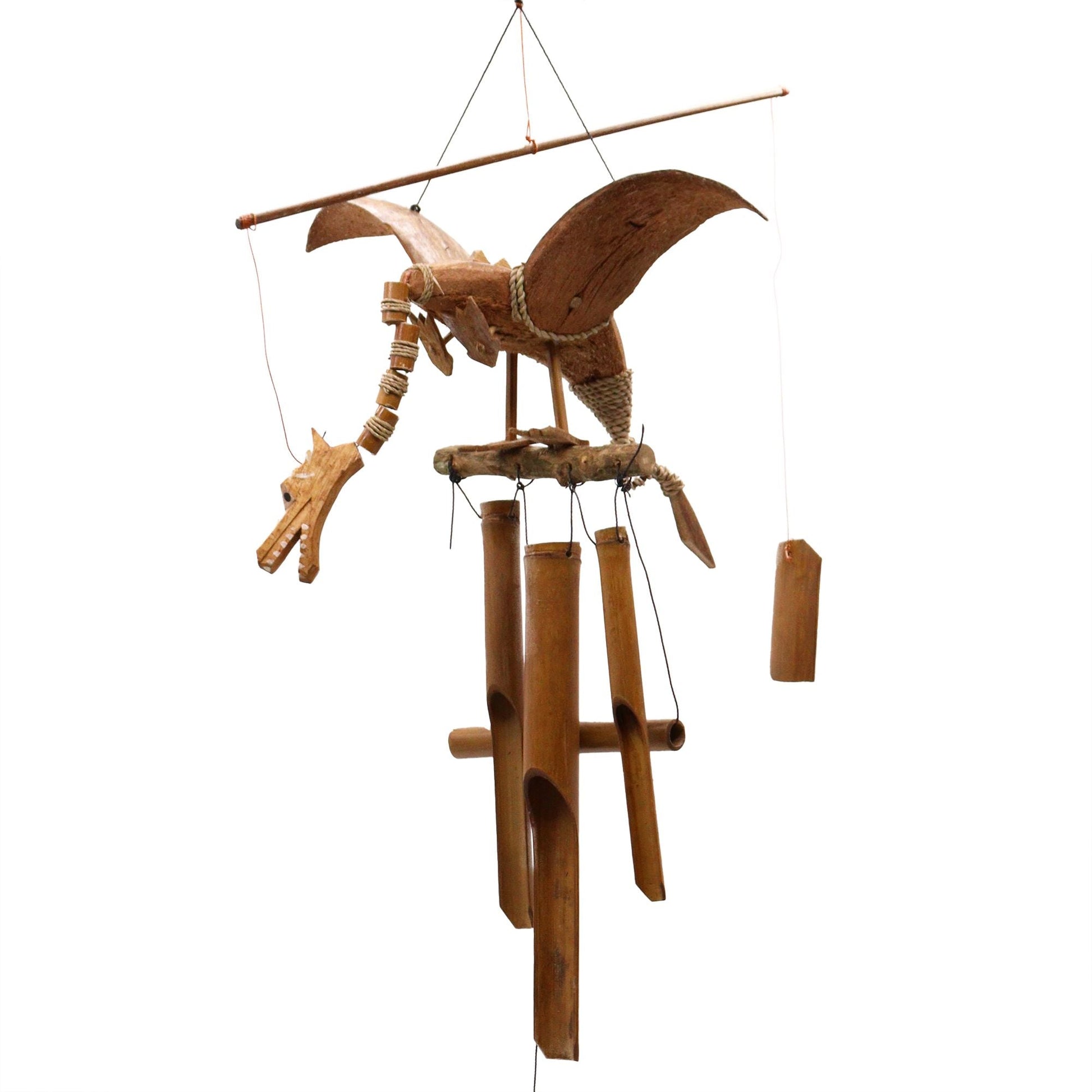 Coconut Dragon Wind Chimes - Luna Panther